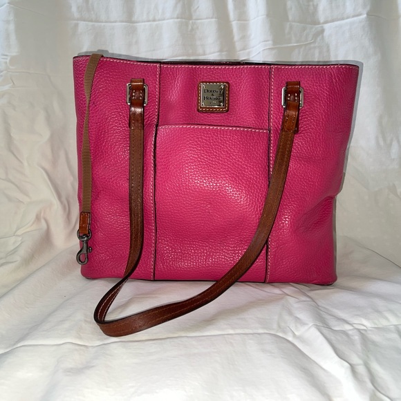 Dooney & Bourke Pebble Grain Small Lexington Fuchsia - Picture 1 of 9